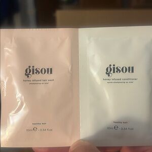 10x gisou honey infused hair wash shampoo & condition sample sets